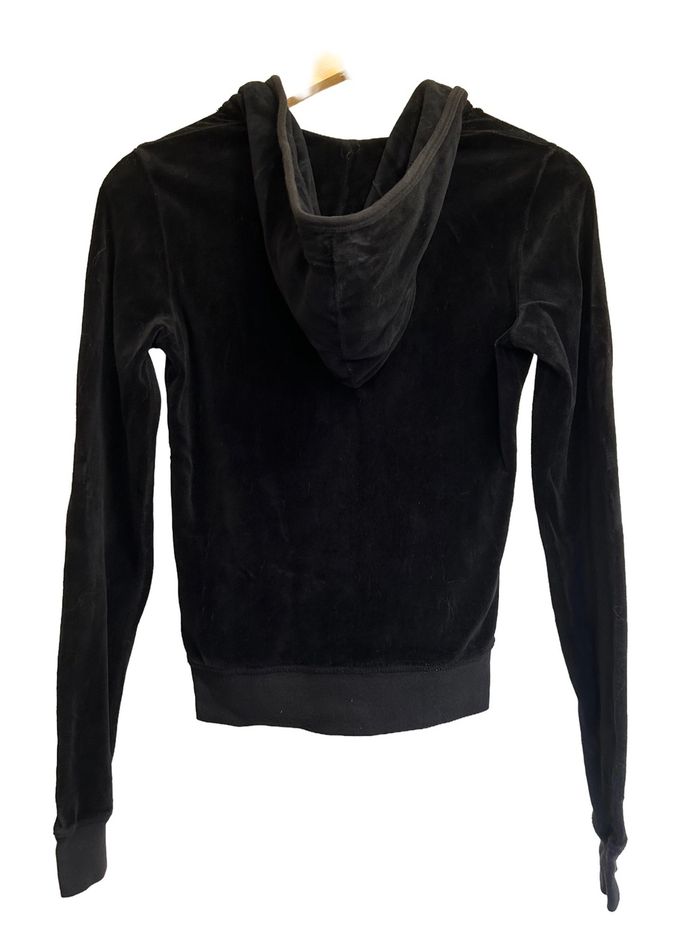 VTG Y2K Pristine Juicy Couture Velour Tracksuit Set Black M Beige Tag Mde in USA - Picture 2 of 7